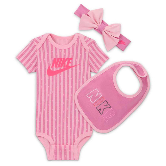 Nike Βρεφικό σετ Girls Bodysuit Set 3 pcs